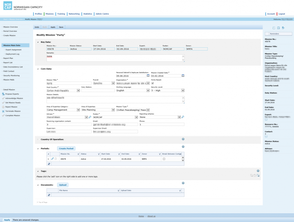 Screenshot Referenz Softwareentwicklung NRC Verwaltungsportal